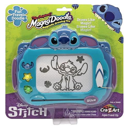 Cra-Z-Art Stitch Travel Magna Doodle Magnetic Drawing Board, Lilo and Stitch Kids Toy Gift